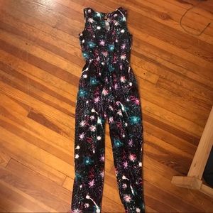 Firework pattern jumpsuit | velvet | Xhilaration